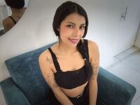 naughty camgirl fingering shaved pussy SakiAkane